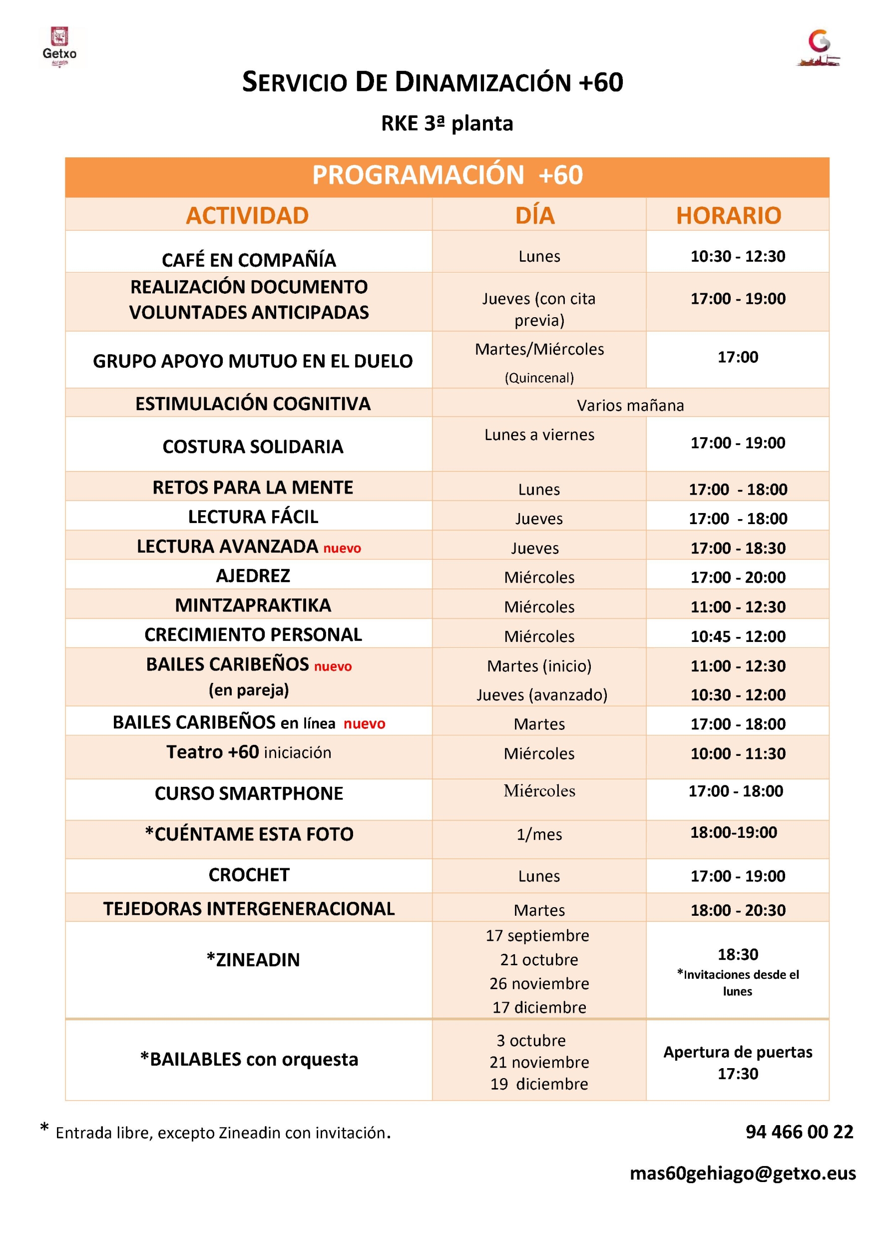 Programación Actividades RKE 2026-2027