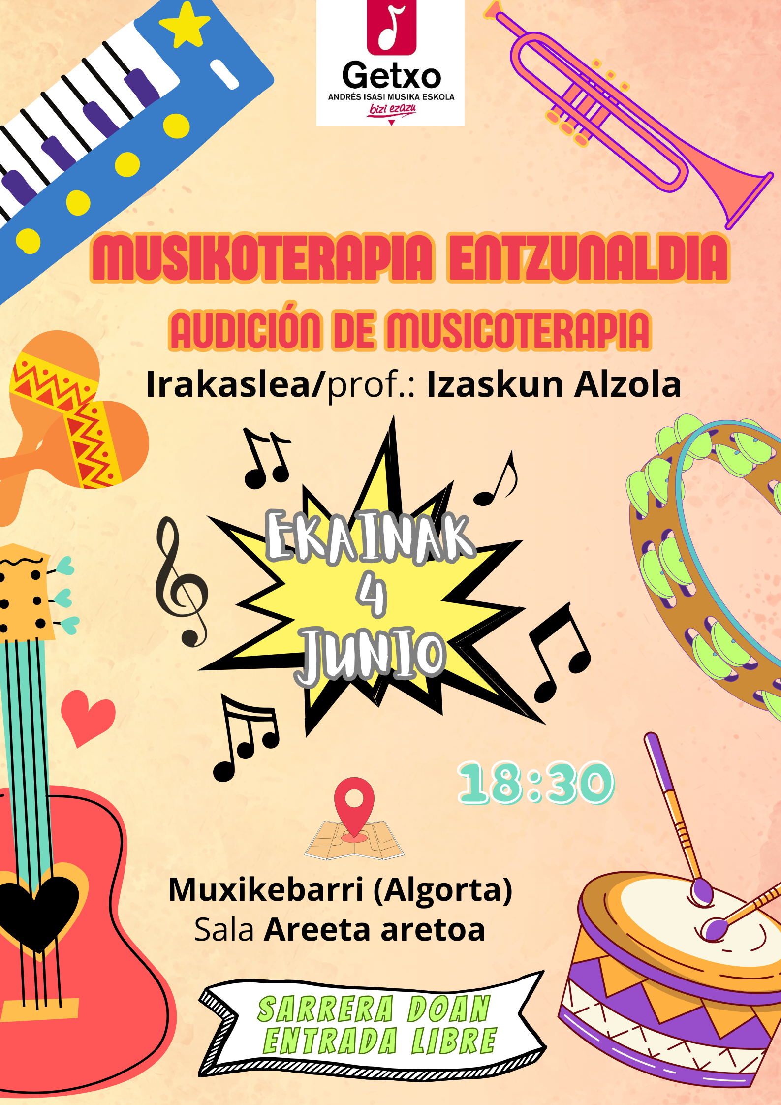 Audición de musicoterapia