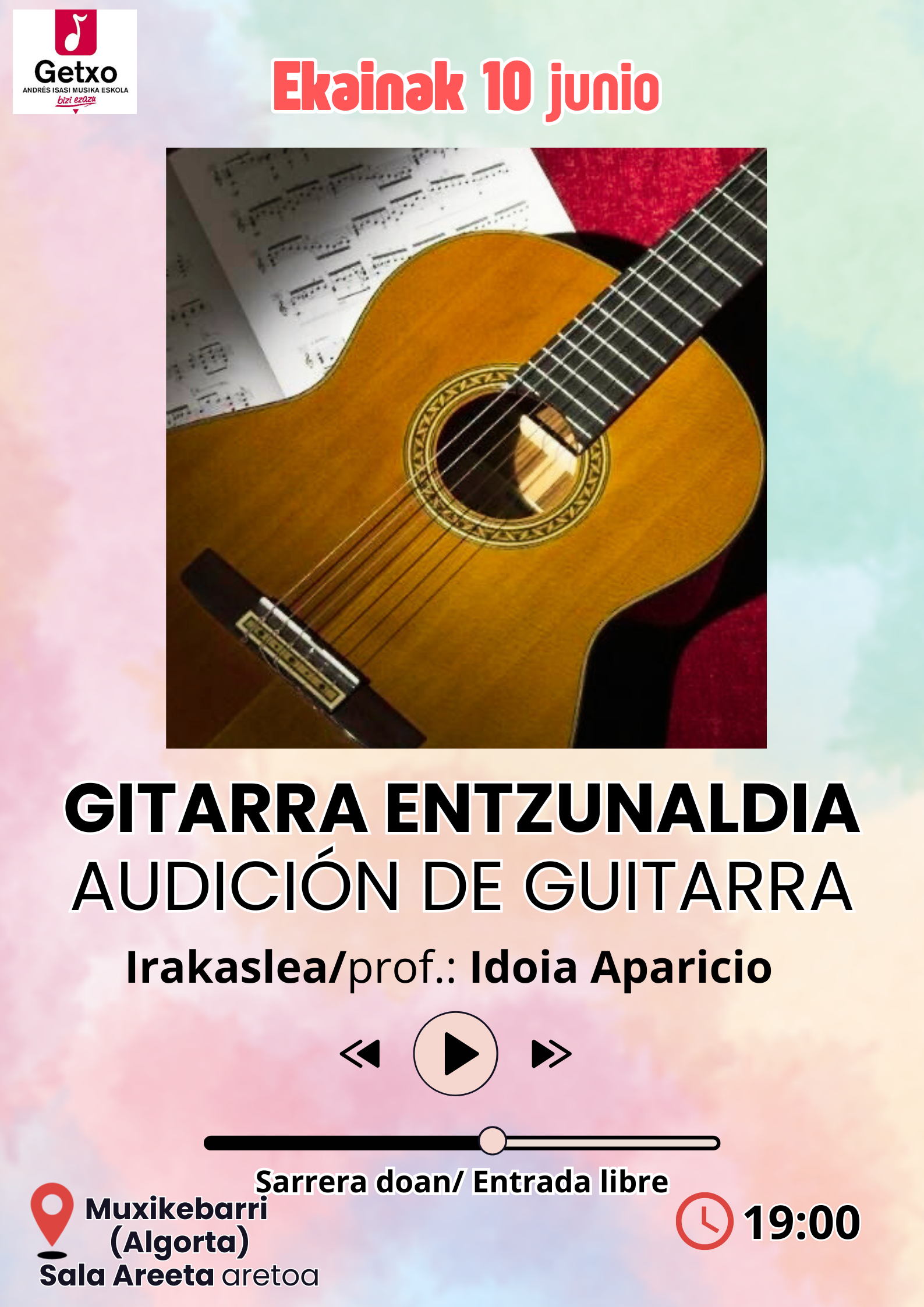 Audición de guitarra