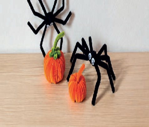 GetxoaktibaTU! TALLER: Adornos de Halloween con limpiapipas.