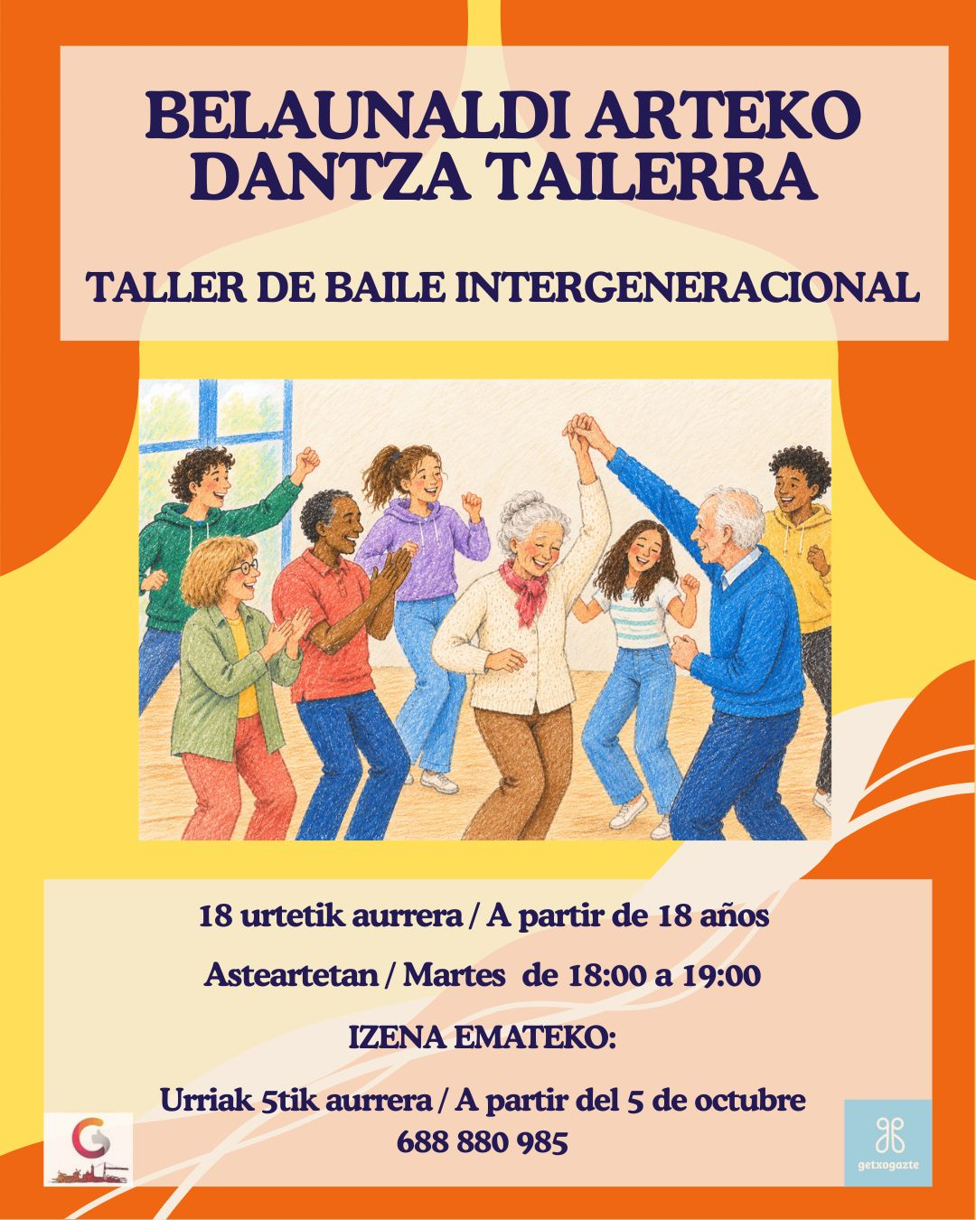 Taller de baile intergeneracional