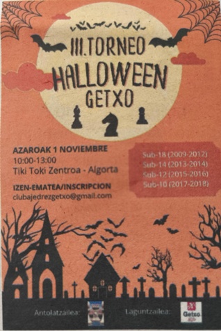AJEDREZ. Torneo Halloween Getxo